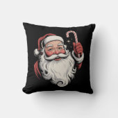 クリスマスサンタレトロギフトヴィンテージ クッション (正面)
