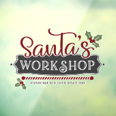 クリスマスサンタワークショップワードアート ウィンドウサイン (シート3)