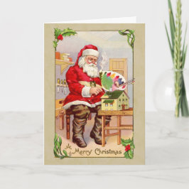 クリスマスサンタヴィンテージ再生 カード