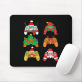 クリスマスサンタ小妖精や小人ゲーミングコントローラーゲーマークリスマス マウスパッド (マウス)
