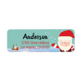 クリスマスサンタ差出人住所ラベル ラベル (正面)