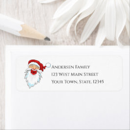 クリスマスサンタ差出人住所ラベル ラベル