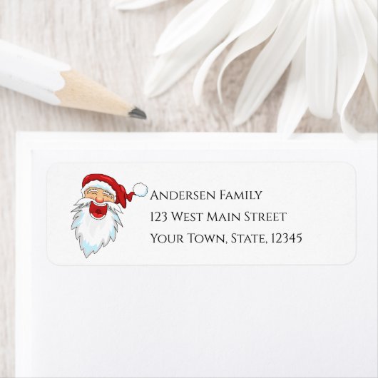 クリスマスサンタ差出人住所ラベル ラベル (インサイチュ)