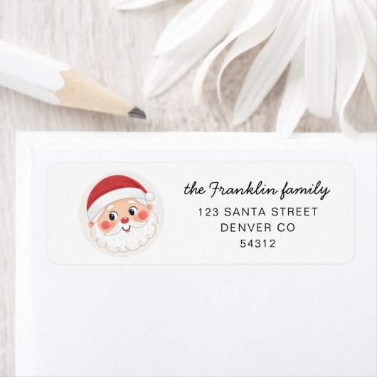 クリスマスサンタ差出人住所 ラベル (インサイチュ)
