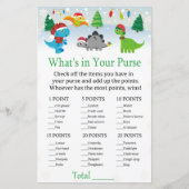 クリスマスサンタ恐竜あなたの財布ゲームの中に何がある (正面)