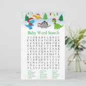 クリスマスサンタ恐竜の赤ちゃんシャワー語検索 (スタンド正面)