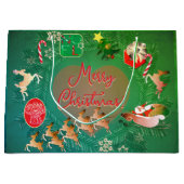 クリスマスサンタ抱き枕 ラージペーパーバッグ (正面)