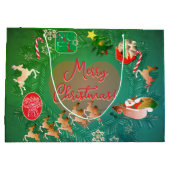 クリスマスサンタ抱き枕 ラージペーパーバッグ (裏面)