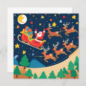 クリスマスサンタ来トナカイの町 (正面/裏面)