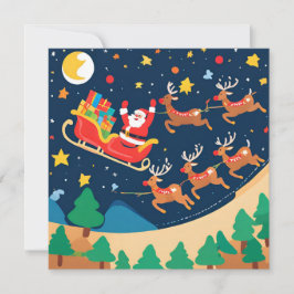 クリスマスサンタ来トナカイの町