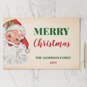 クリスマスサンタ来ーは町紙ランチョンマット ペーパーパッド (インサイチュ)