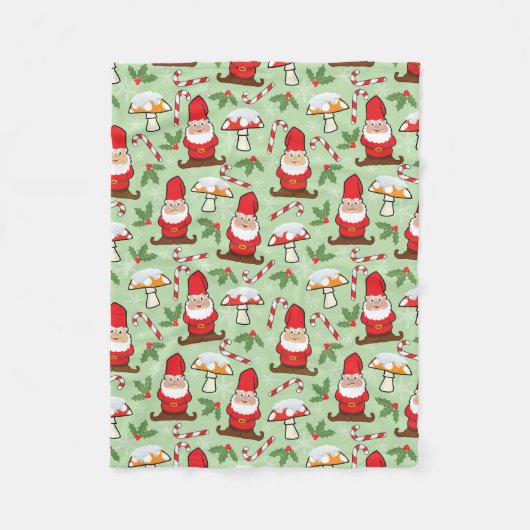 クリスマスサンタ格言デザイン フリースブランケット (正面)