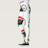 クリスマスサンタ猫レギンス レギンス (左)