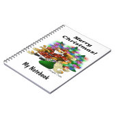 クリスマスサンタ猫 ノートブック (左側)