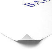 クリスマスサンタ男の赤ちゃんシャワーへようこそ フォトプリント            (角)