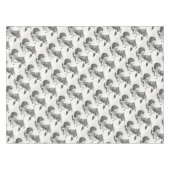 クリスマスサンタ絵を描ンと馬 テーブルクロス (正面(横))