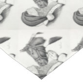 クリスマスサンタ絵を描ンと馬 テーブルクロス (アングル)