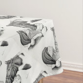 クリスマスサンタ絵を描ンと馬 テーブルクロス (インサイチュ)