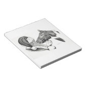 クリスマスサンタ絵を描ンと馬 ノートパッド (アングル)