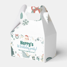 クリスマスサンタ誕生日パーティーのお願い箱 フェイバーボックス