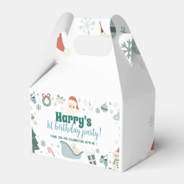 クリスマスサンタ誕生日パーティーのお願い箱 フェイバーボックス