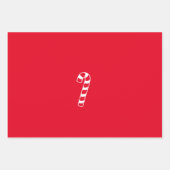 クリスマスサンタ雪だるまギフトラップフラットシートセット3 ラッピングペーパーシート (正面3)