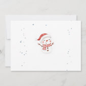 クリスマスサンタ雪だるまホリデイ5th誕生日 招待状 (裏面)