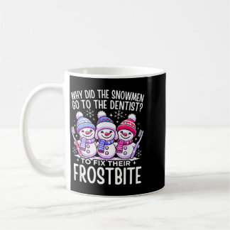 クリスマスサンタ雪だるま歯医者 コーヒーマグカップ