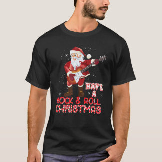 クリスマスサンタ電気の吹き抜けを楽しむ Tシャツ