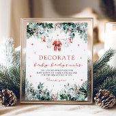 クリスマスサンタ飾ベビーベビーボディースイートゲーム ポスター