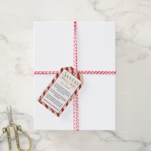 クリスマスサンタ魔法ダスト北極が承認 ギフトタグ (より糸付き)