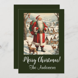 クリスマスサンタ13メリークリスマス！クリスマスカード 招待状