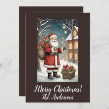 クリスマスサンタ2メリークリスマス！クリスマスカード