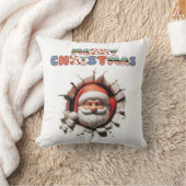 クリスマスサンタ3Dプリントクッションホームデコール クッション (ブランケット)