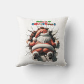 クリスマスサンタ3Dプリントクッションホームデコール クッション (裏面)