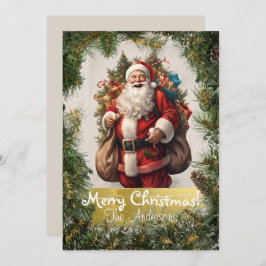 クリスマスサンタ9メリークリスマス！クリスマスカード 招待状