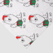 クリスマスサンタ・アメリカンのエスキモー犬HO HO HO CUTE 薄葉紙 (詳細)