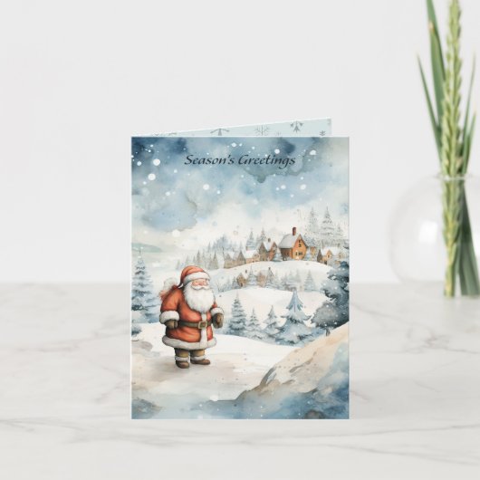 クリスマスサンタ カード (正面)