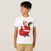 クリスマスサンタ(ギフト付き) Tシャツ (正面フル)