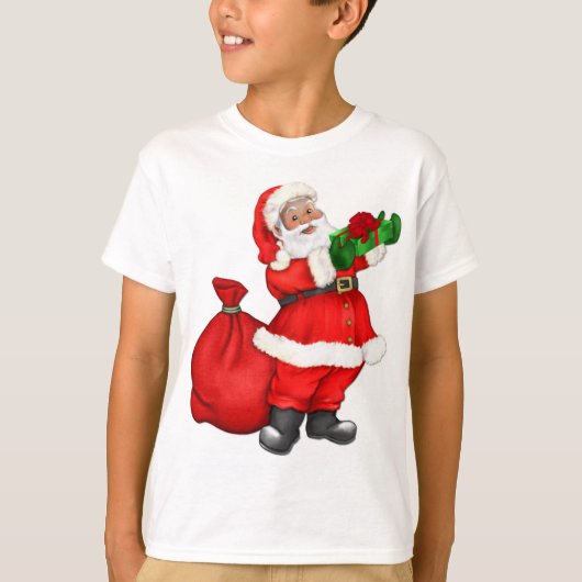 クリスマスサンタ(ギフト付き) Tシャツ (正面)