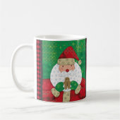 クリスマスサンタ&ギンガーブレッドファームハウスホリデー コーヒーマグカップ (左)