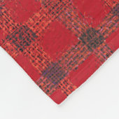 クリスマスサンタ&ギンガーブレッドファームハウスホリデー フリースブランケット (角)