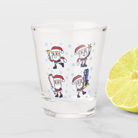 クリスマスサンタ ショットグラス (正面)