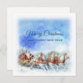 クリスマスサンタ シーズンカード (正面/裏面)