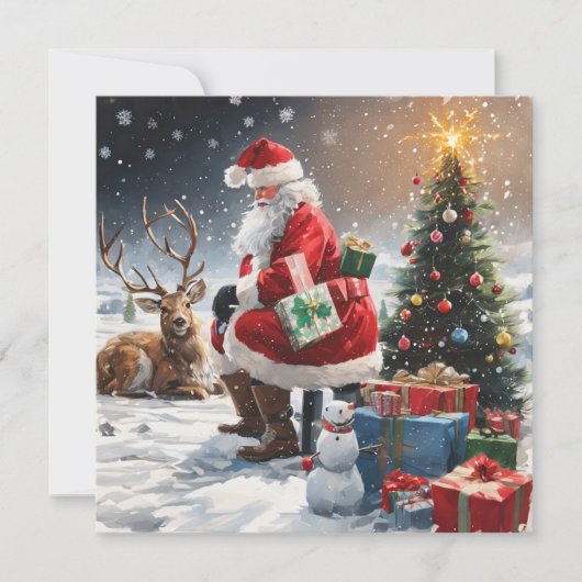クリスマスサンタ シーズンカード (正面)