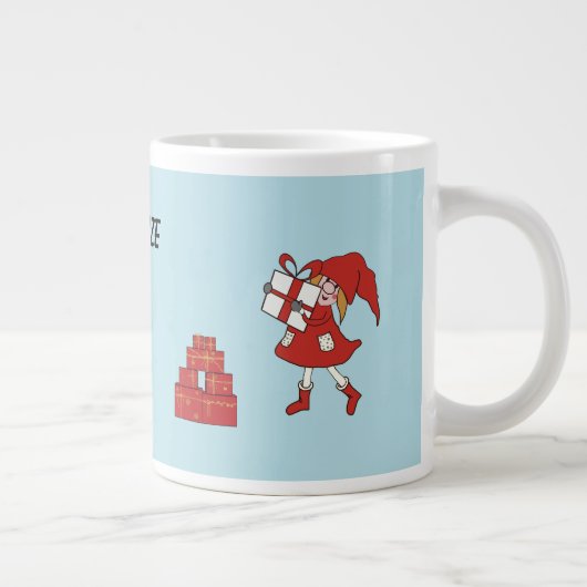 クリスマスサンタ ジャンボコーヒーマグカップ (右)