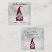 クリスマスサンタ スクエア名刺 (正面/裏面)