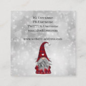 クリスマスサンタ スクエア名刺 (裏面)