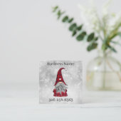 クリスマスサンタ スクエア名刺 (スタンド正面)