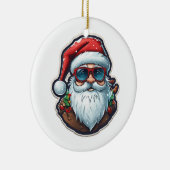 クリスマスサンタ セラミックオーナメント (右)
